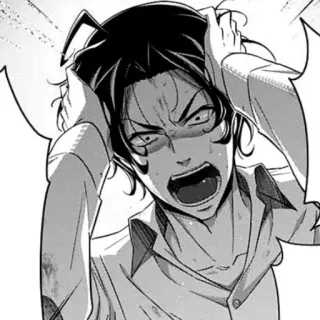 🎩 Anime, Manga, Frustrasi, Kesedihan, Panik, Terkejut telegram sticker