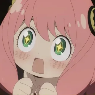 🥺 Anya Forger Spy × Family anime, dessin animé, mignon, fille, Anya, Spy Family, Forger telegram sticker