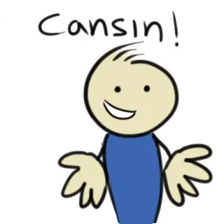 🤗 Cansın! dessin animé, personnage, joyeux, positif, expression telegram sticker
