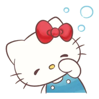 😀 Hello Kitty gatto, carino, kawaii, Sanrio, cartone animato, anime telegram sticker