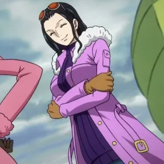 ☺️ Nico Robin One Piece Anime, One Piece, Nico Robin, Lächeln, Charakter telegram sticker