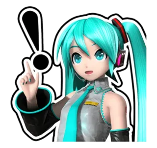 ❗ Hatsune Miku Anime, Vocaloid, Musik, Idol, Süß, Weiblich telegram sticker