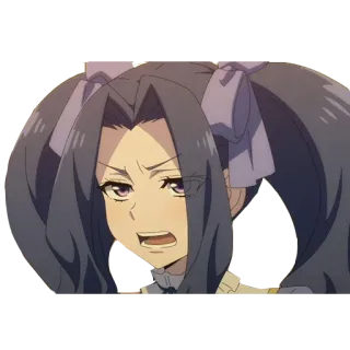 😠 anime, character, angry, expression, woman, girl telegram sticker