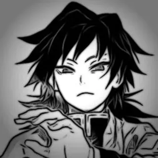 🕳 Giyu Tomioka Demon Slayer Anime, Demon Slayer, Giyu Tomioka, Manga, Personaggio telegram sticker
