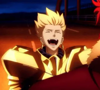 🏆 Gilgamesh Fate/stay night Anime, Personage, Gilgamesh, Fate/Stay Night telegram sticker