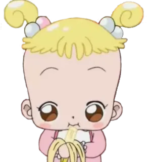 🍌 Anime, Bebê, Banana, Fofo, Personagem, Desenho animado telegram sticker