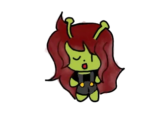 💦 Obcy, Kreskówka, Słodki, Postać, Ilustracja telegram sticker