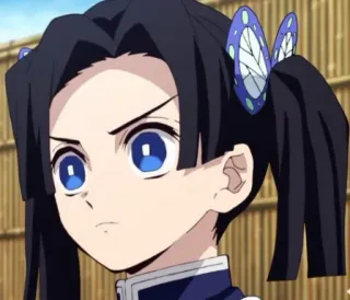 🙄 Kanao Tsuyuri Demon Slayer Anime, Demon Slayer, Kanao Tsuyuri, Borboleta, Mangá telegram sticker