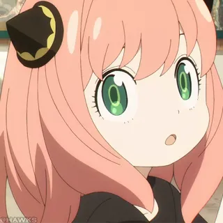 🍥 Anya Forger Spy x Family anime, Spy x Family, Anya Forger, carino, cartone animato telegram sticker