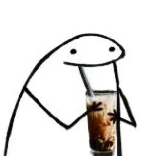 🐣 Florkofcows, patyczak, bubble tea, napój, jedzenie telegram sticker