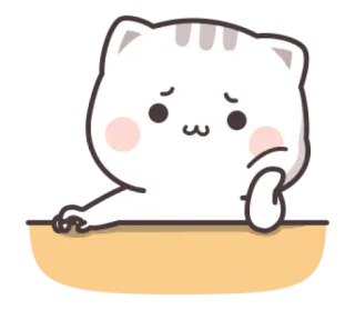 😺 gato, pegatina, triste, lindo, animal, pensativo, preocupado telegram sticker
