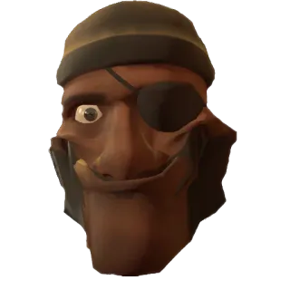 😎 Demoman Team Fortress 2 Demoman, Team Fortress 2, Postać z gry, Opaska na oko, TF2 telegram sticker