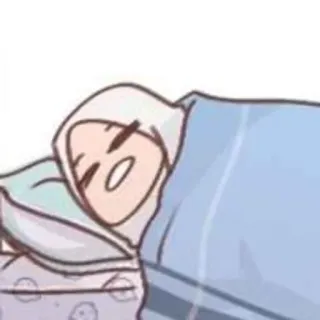 ℹ️ tidur, kartun, karakter, santai, tempat tidur, tidur telegram sticker