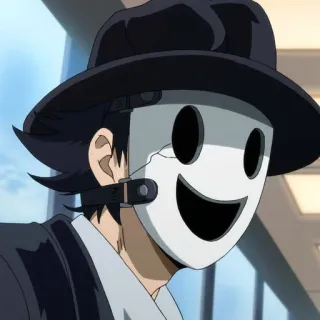 🚬 Sniper Mask High-Rise Invasion anime, mask, high-rise invasion, sniper mask, horror telegram sticker