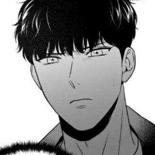 💸 Mann, Porträt, Anime, Schwarzweiß, Gesicht telegram sticker