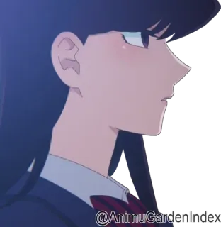 🧐 Komi Shouko Komi Can't Communicate Anime, Komi Can't Communicate, Komi Shouko, lindo, dibujos animados, uniforme escolar telegram sticker