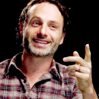 👌 Rick Grimes The Walking Dead Rick Grimes, The Walking Dead, Andrew Lincoln, character telegram sticker