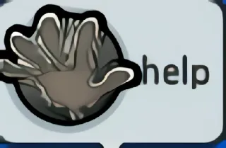 🆘 help hand, help, request, assistance whatsapp sticker
