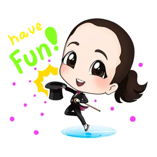 😇 Sihir, Pesulap, Chibi, Kartun, Lucu whatsapp sticker