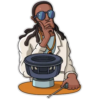 🤔 мужчина, ученый, спикер, ремонт, инженер telegram sticker