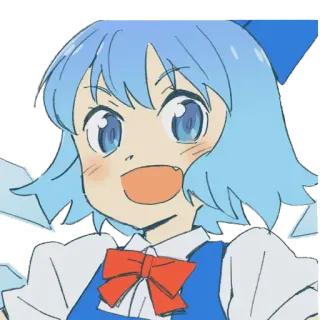 😃 Cirno อนิเมะ, มังงะ, น่ารัก, ผู้หญิง, โทโฮโปรเจกต์, Cirno, นางฟ้าแห่งน้ำแข็ง, นางฟ้า telegram sticker