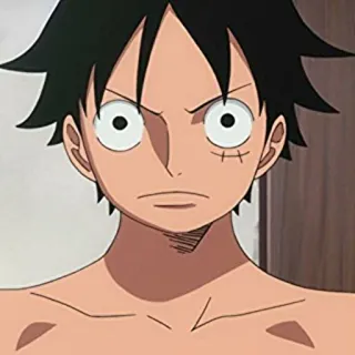 ❤️‍🔥 Monkey D. Luffy One Piece Anime, One Piece, Luffy, Mangá, Chapéu de Palha telegram sticker