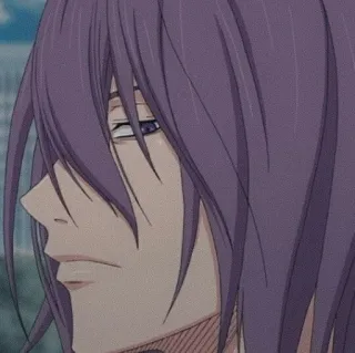 💜 Murasakibara Atsushi Kuroko no Basket Anime, Manga, Pallacanestro, Capelli viola, Murasakibara telegram sticker
