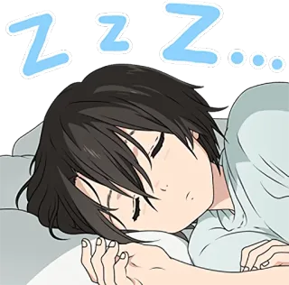 😴 zzz... Schlaf, schlafen, zzz, Anime, müde telegram sticker