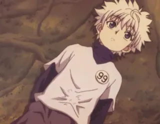 💆 Killua Zoldyck Hunter x Hunter アニメ, キャラクター, キルア, ハンターハンター, 漫画, ステッカー telegram sticker
