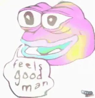 🤪 feels good man Meme, Pepe, Frosch, Feels Good Man whatsapp sticker