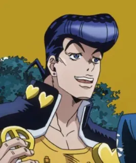 😃 Josuke Higashikata JoJo's Bizarre Adventure Anime, Le bizzarre avventure di JoJo, Josuke Higashikata, Simbolo di pace, Personaggio whatsapp sticker