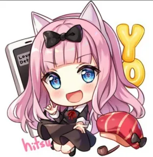 💝 YO Аниме, Чиби, Милый, Мультфильм, Манга, Персонаж telegram sticker