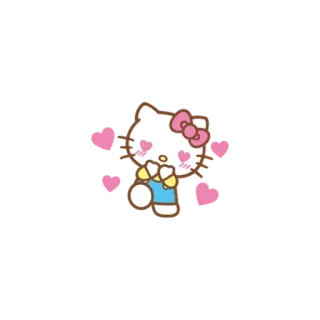 😍 Hello Kitty hello kitty, кот, милый, мультфильм telegram sticker