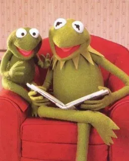 Kermit by @eplussl whatsapp stickers