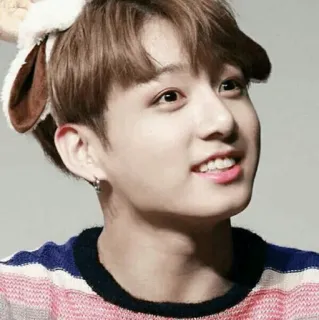 🐰 Jungkook K팝, 가수, 연예인, 토끼, 아이돌, 한국 whatsapp sticker