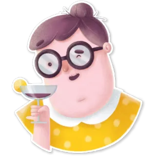 Granny by Nastya Getman telegram stickers