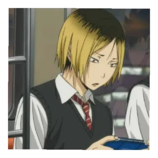 🍁 Kozume Kenma Haikyuu!! Anime, Haikyuu, Kozume Kenma, Kenma, Voleibol, Personagem, Mangá whatsapp sticker