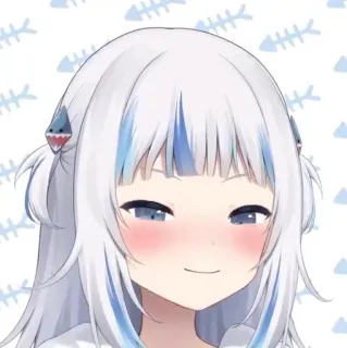 🔱 Gawr Gura vtuber, Anime, Hai, süß, Gura whatsapp sticker
