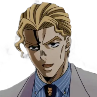 🙂 Yoshikage Kira JoJo's Bizarre Adventure Anime, Mangá, Jojo, Jojo's Bizarre Adventure, Yoshikage Kira, Personagem whatsapp sticker