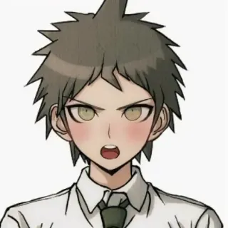 ☺️ Hajime Hinata Danganronpa Anime, Personagem, Video game, Danganronpa, Hajime Hinata whatsapp sticker