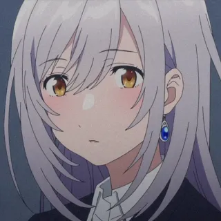 😟 anime, girl, cute, portrait telegram sticker