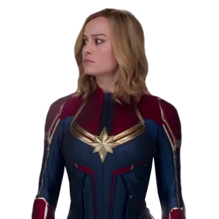 😳 Captain Marvel 惊奇队长, 漫威, 超级英雄, 布丽·拉尔森, 复仇者联盟 telegram sticker
