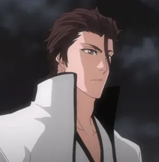 😕 Sosuke Aizen Bleach anime, bleach, aizen, sosuke aizen, captain telegram sticker