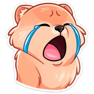 😭 곰, 울음, 슬픔, 이모티콘, 스티커, 이모지, 화남 telegram sticker