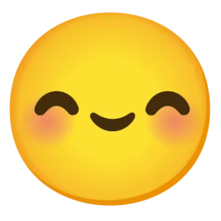 ☺️ Emoji, Sourire, Joyeux, Mignon, Kawaii telegram sticker