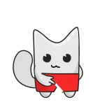 🚬 mèo, ngón giữa, xúc phạm, hoạt hình, nhãn dán telegram sticker