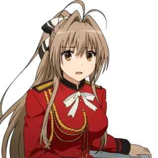 😰 Anime, Fille, Personnage, Uniforme, Femme telegram sticker