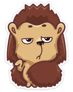 😑 animal, hedgehog, cute, cartoon, sticker telegram sticker