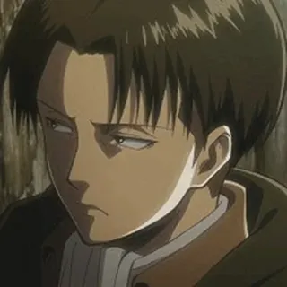 ☕ Levi Ackerman Attack on Titan Anime, Levi, Ataque a los Titanes, Personaje de dibujos animados telegram sticker