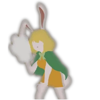 🐰 coelho, coelhinho, dedo do meio, ofensivo, gesto telegram sticker